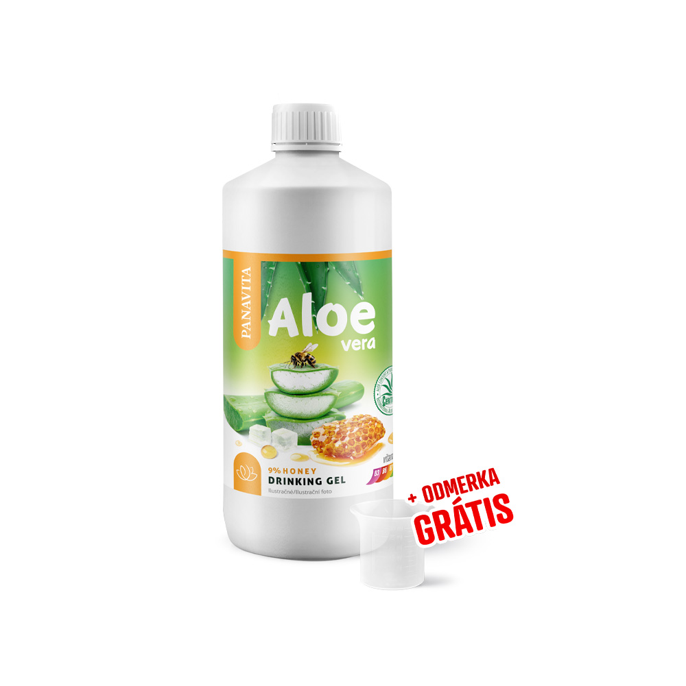 Aloe Vera gel k pití s medem 2 Aloe Vera gél s medom